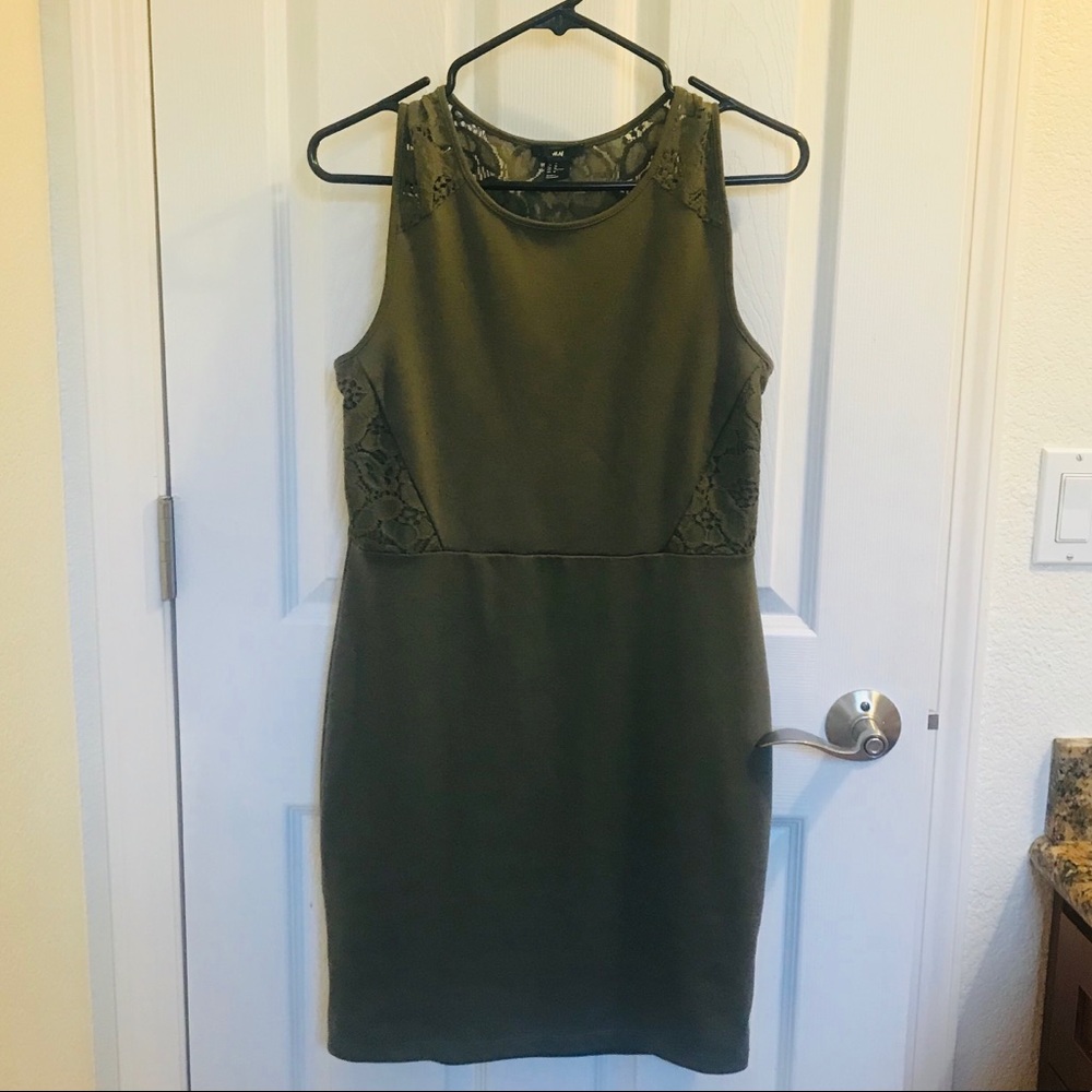 Olive Green Midi Dress